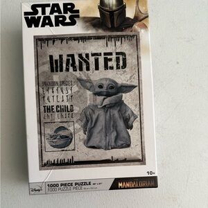 Disney Mandalorian The Child Wanted Poster Puzzle - 1000 Pieces